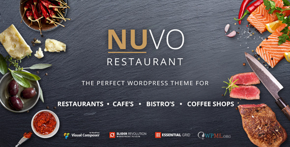 ThemeForest – NUVO v2.5 – Restaurant, Cafe & Bistro WordPress Theme