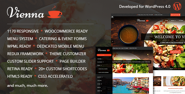 ThemeForest – Vienna v1.4 – Responsive WordPress Restaurant Theme