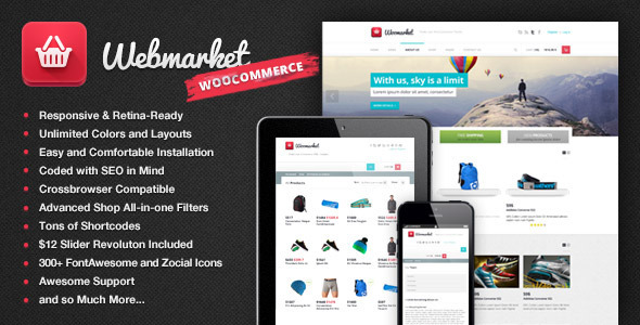 Webmarket v2.3.3 WordPress Theme for Online Shops