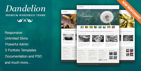 Dandelion 3.0.0 – Powerful Elegant WordPress Theme
