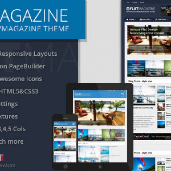 FlatMagazine v2.0 - Responsive News/Magazine Theme