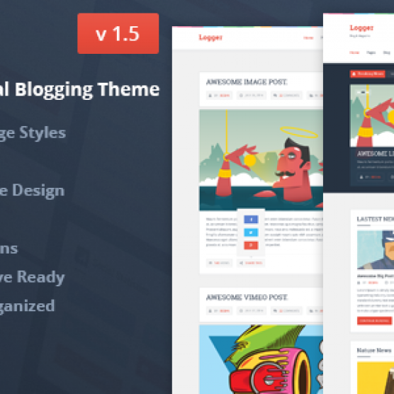 Logger - Magazine/Personal Blogging Theme v1.5