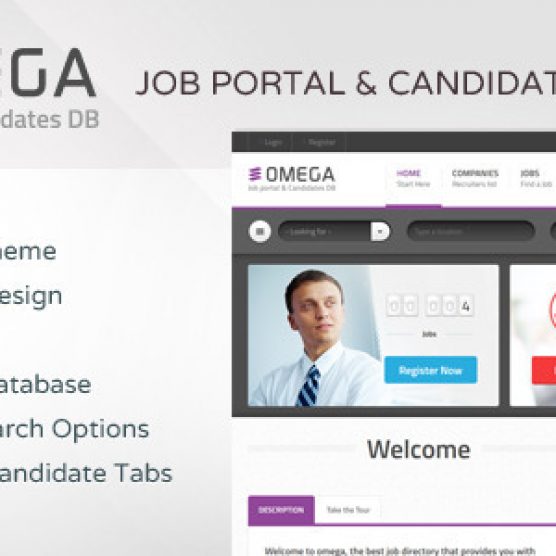 Omega v1.3.2 - WordPress Job Portal & Candidate Database