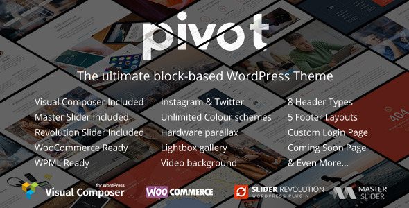 Pivot Responsive Multipurpose WordPress Theme v1.4.3