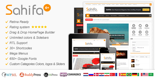 Sahifa – Responsive WordPress News Magazine Blog Theme v4.3.2