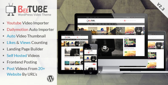 BeeTube v2.3 – Themeforest Video WordPress Theme