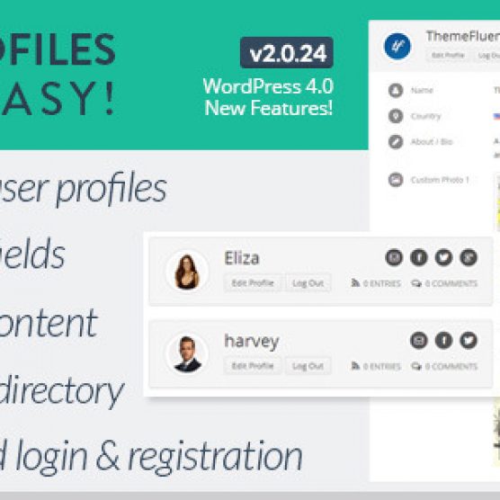 User Profiles Made Easy v2.0.24 Codecanyon WordPress Plugin